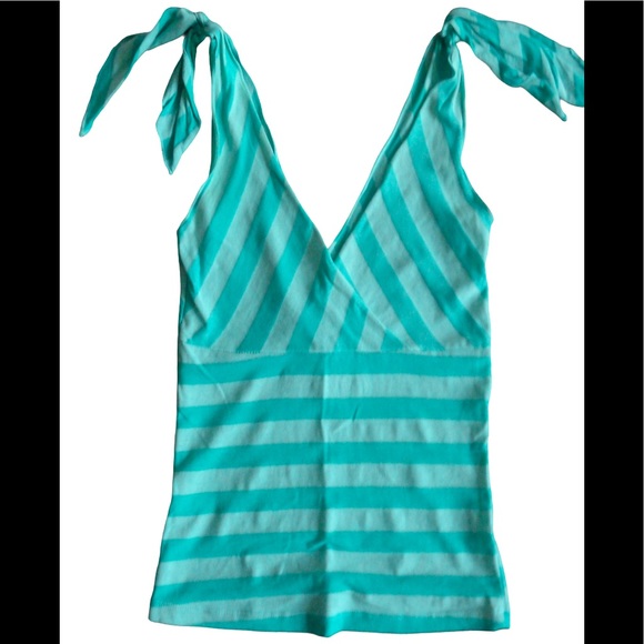 ELLA MOSS fitted crossover vneck sleeveless top XS - Picture 3 of 5